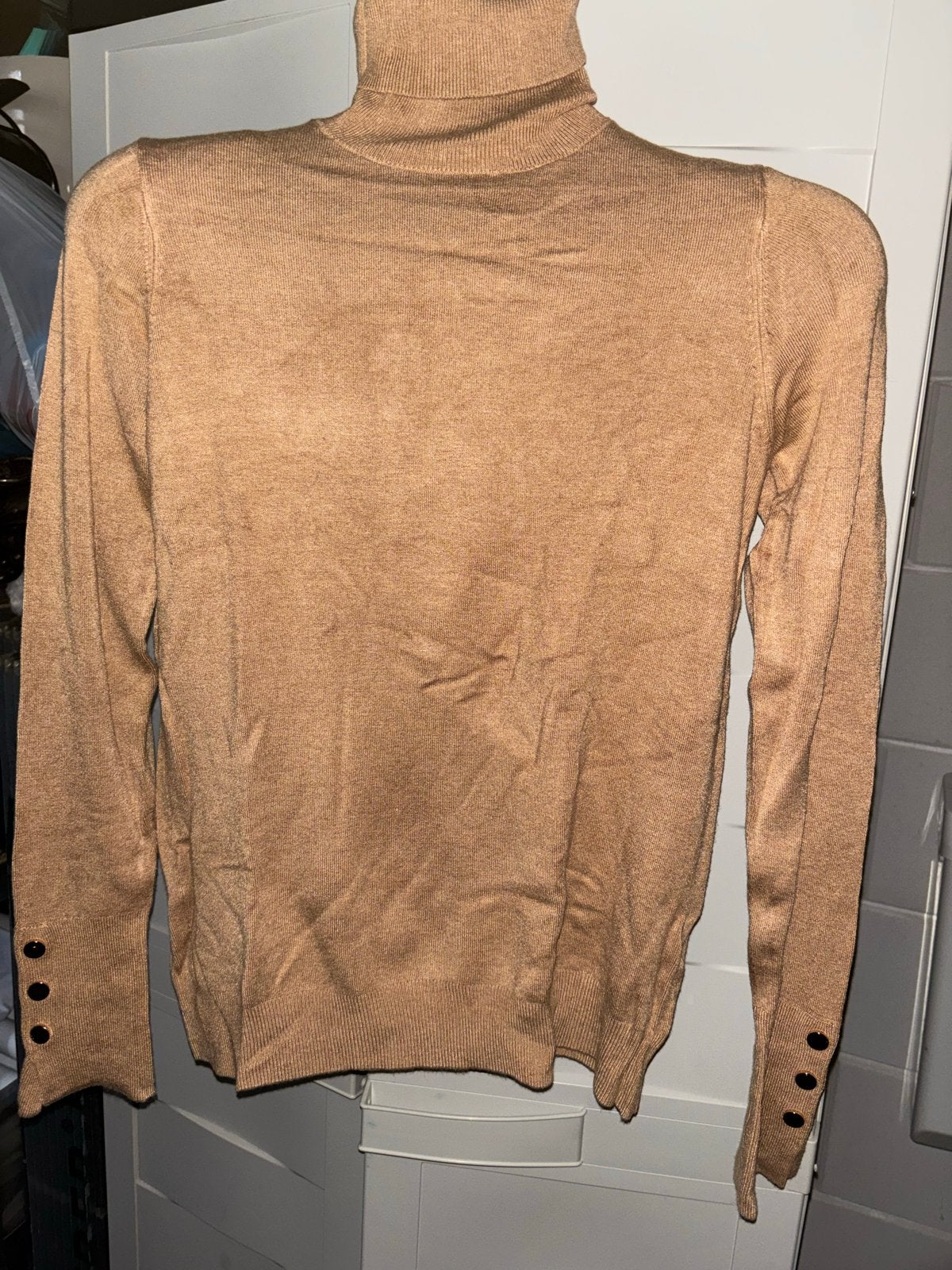 Zara Knit Coltrui - Maat S, Kleding | Dames, Ophalen of Verzenden, Zo goed als nieuw, Maat 36 (S), Bruin