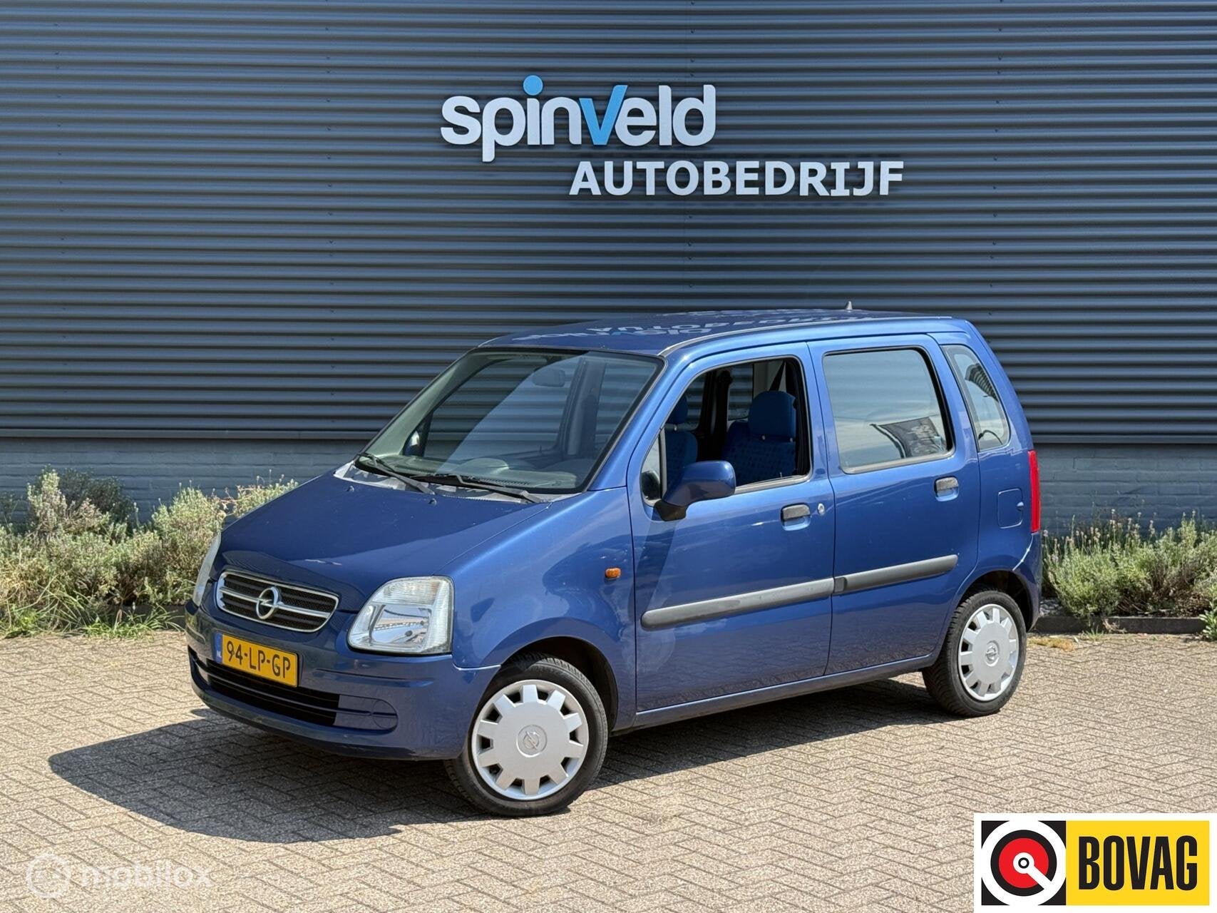Opel Agila 1.2-16V Comfort - Elektrische ramen - Apk tot 04-, Auto's, Voorwielaandrijving, Blauw, Origineel Nederlands, Bedrijf