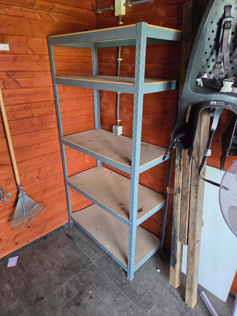 Stevig metalen opbergrek met 5 planken, Ophalen, Gebruikt