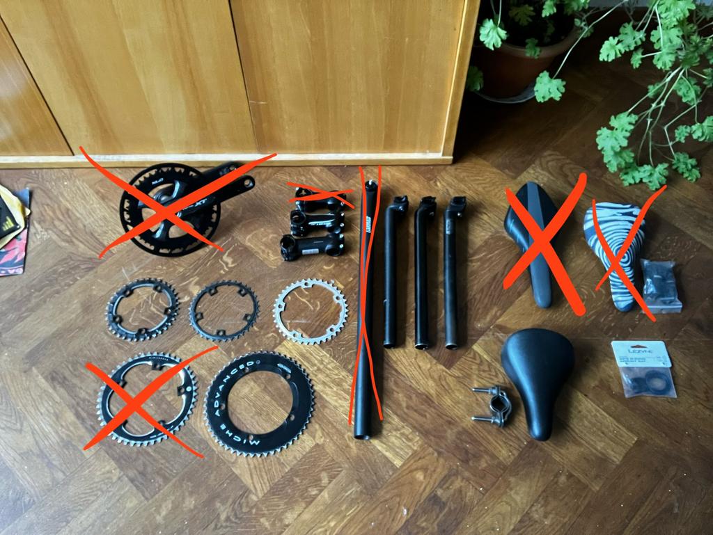 Fiets onderdelen / Bike parts, Fietsen en Brommers, Fietsonderdelen, Ophalen of Verzenden, BMX, Frame, Carbon