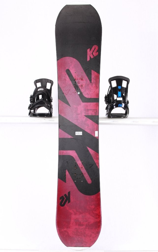 105 155 160 snowboard K2 EST. 87, black/red, p-tex topsheet, Sport en Fitness, Verzenden, Gebruikt, Board