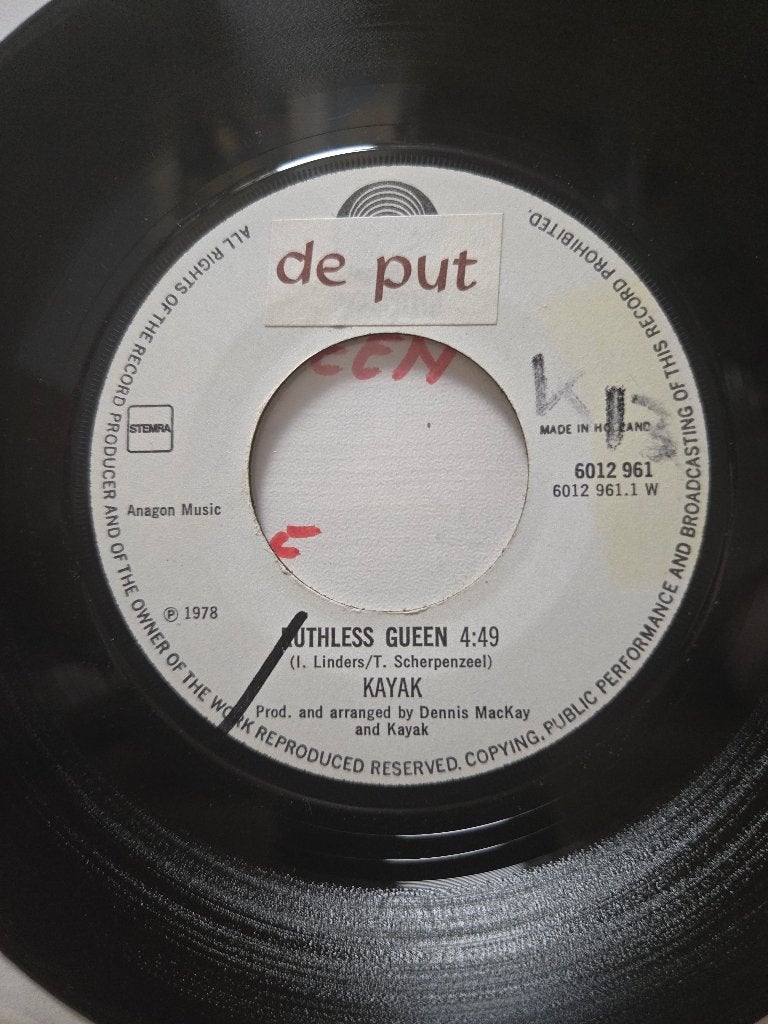 Kayak - Ruthless queen, Cd's en Dvd's, Vinyl Singles, 7 inch, Ophalen of Verzenden, Zo goed als nieuw, Pop