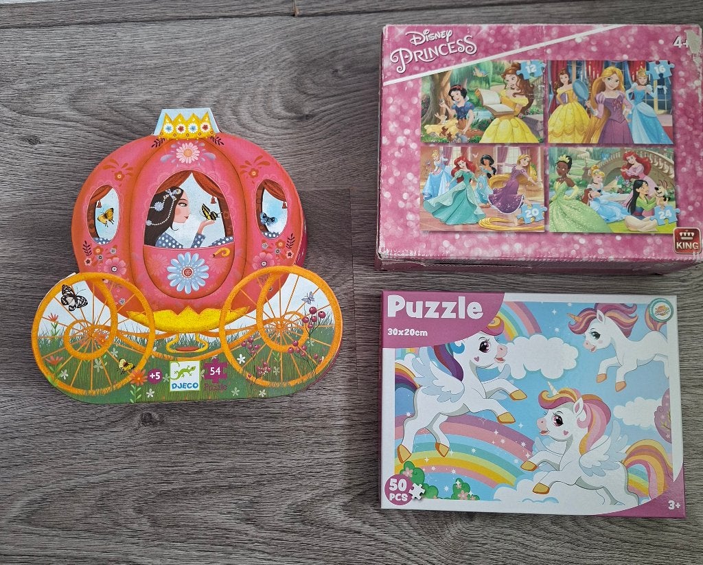 Puzzels, Ophalen, 10 tot 50 stukjes, Zo goed als nieuw, 4 tot 6 jaar