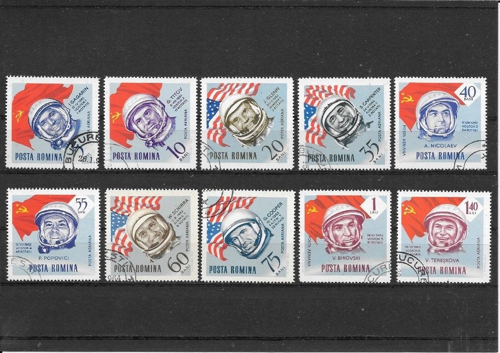 Roemenië ruimtevaart, Ophalen of Verzenden, Overige landen, Gestempeld