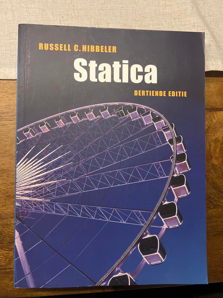 Statica - Russell C. Hibbeler (Dertiende Editie), Boeken, Ophalen of Verzenden, Beta, Zo goed als nieuw, HBO