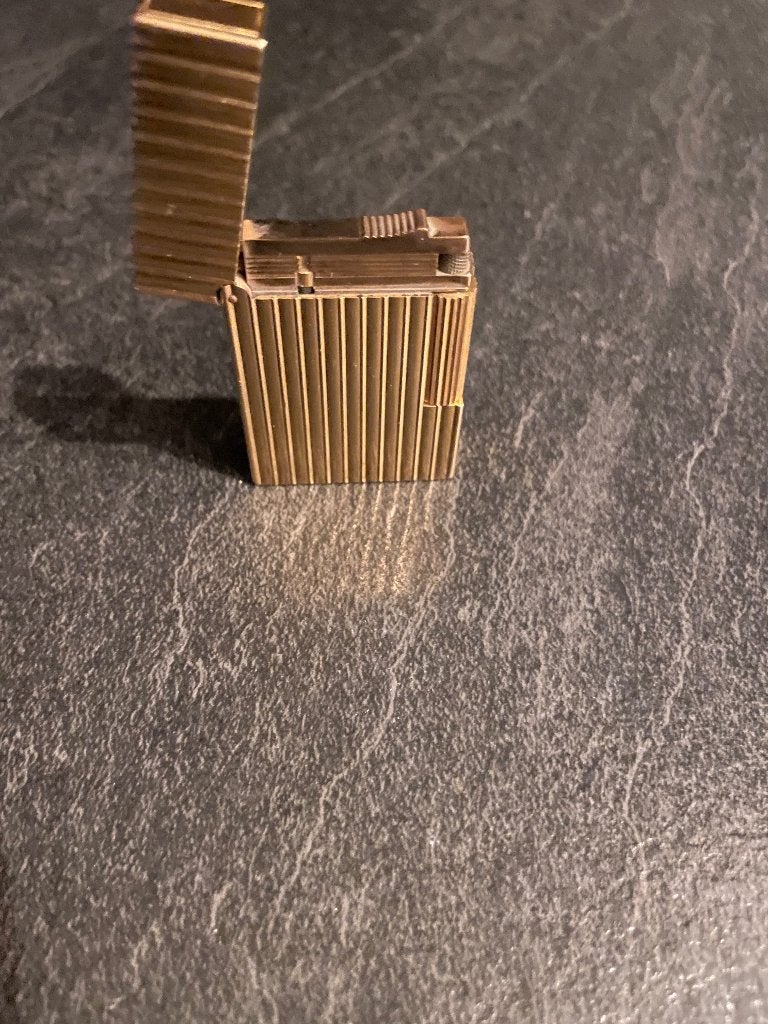 ST Dupont aansteker goud, Verzamelen, Ophalen, Gebruikt, Aansteker