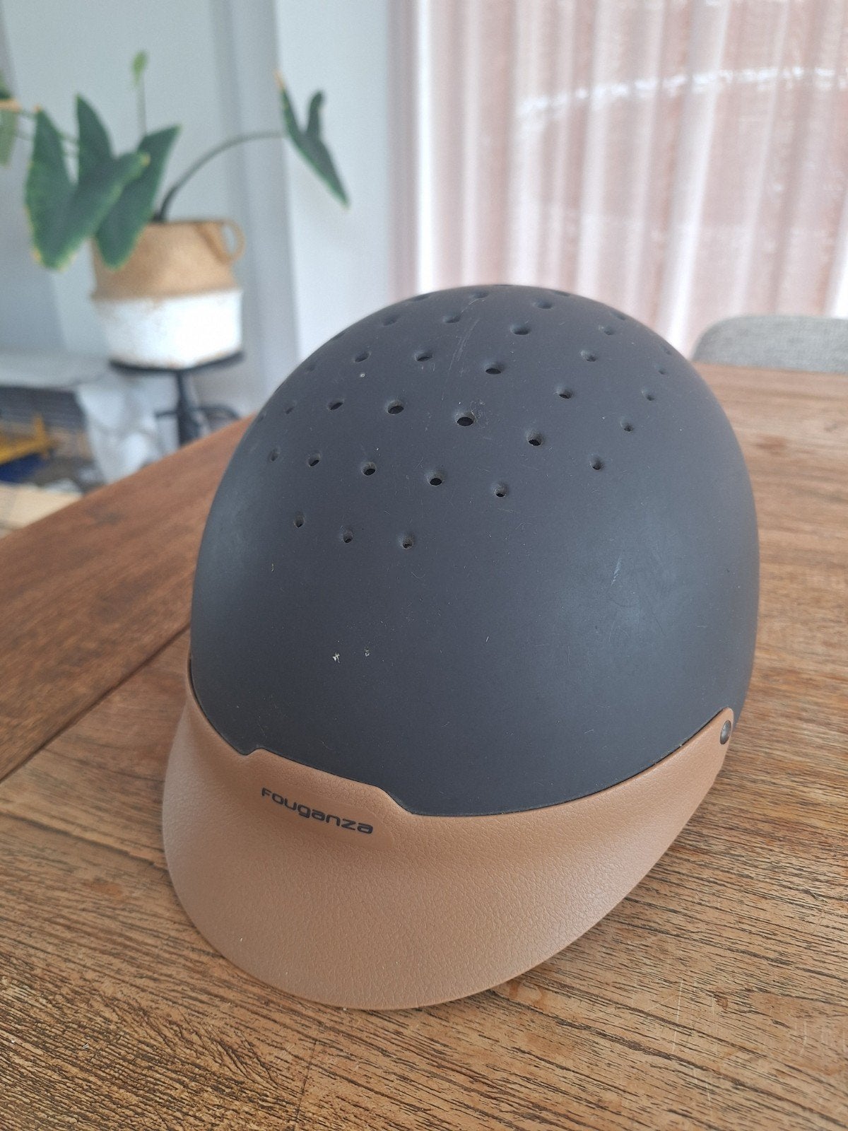 Fouganza kinder cap donkerblauw, Dieren en Toebehoren, Ophalen of Verzenden, Gebruikt