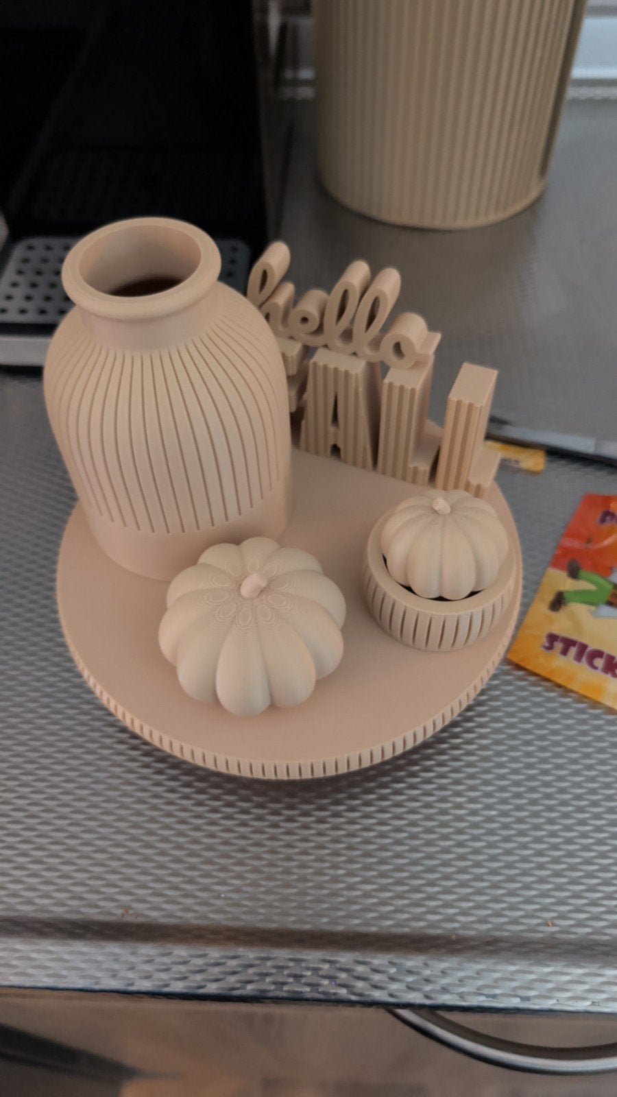 herfst schaaltje, Kunststof, Ophalen of Verzenden, Nieuw, Handgemaakt