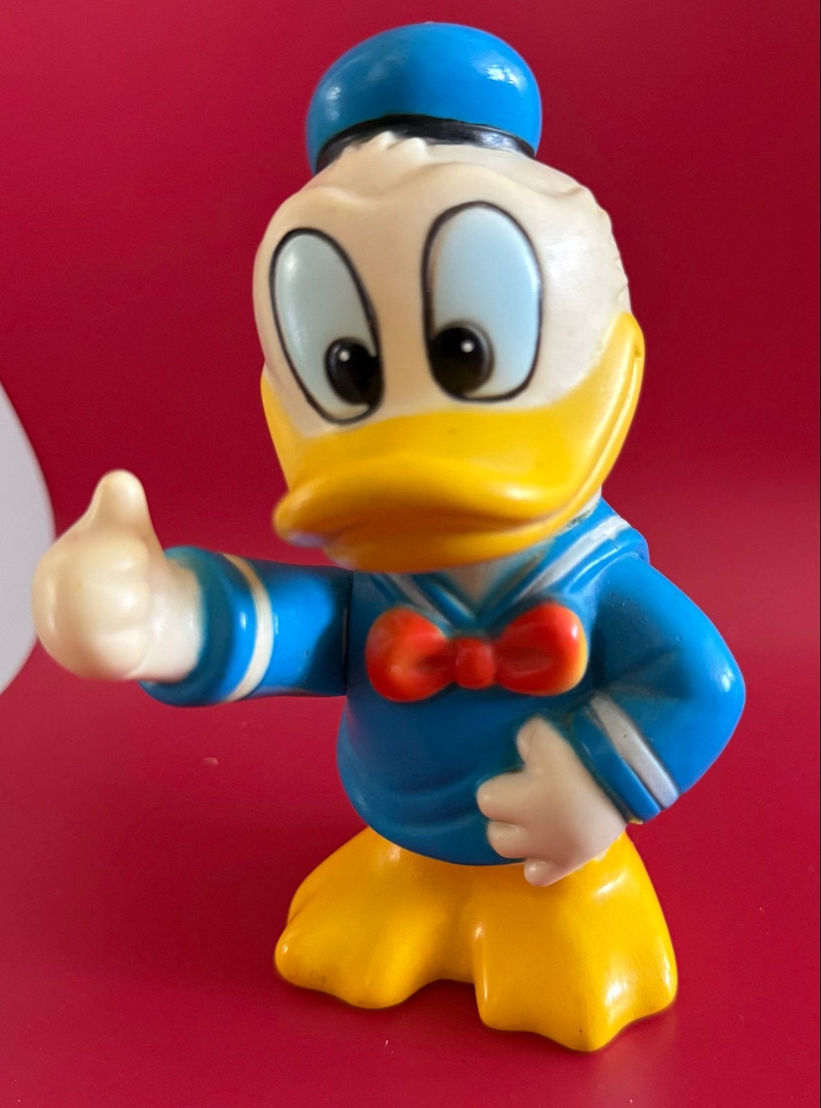 Vintage Donald Duck spaarpot - Disney - Made in Korea, Verzamelen, Ophalen of Verzenden, Donald Duck, Gebruikt, Beeldje of Figuurtje
