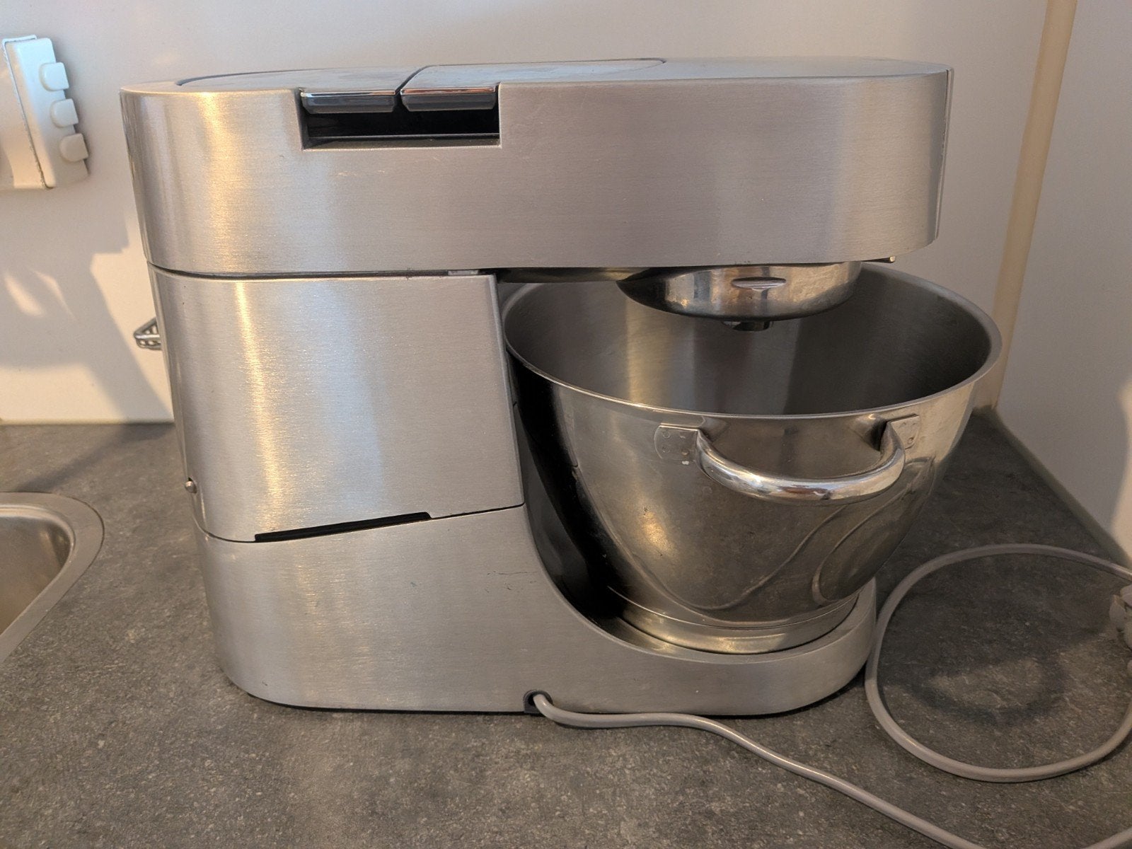 Kenwood Chef Titanium keukenmachine + thermoresist blender, Ophalen of Verzenden