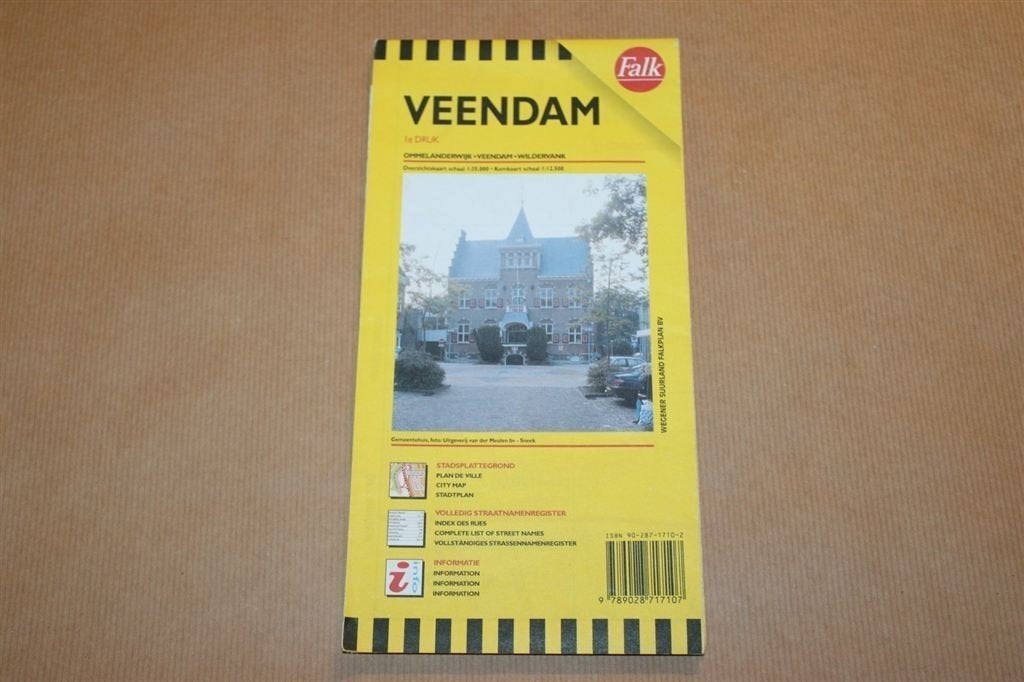Falk Veendam Plattegrond. 1e druk 2000., Gelezen, Ophalen of Verzenden, Landkaart, 1800 tot 2000
