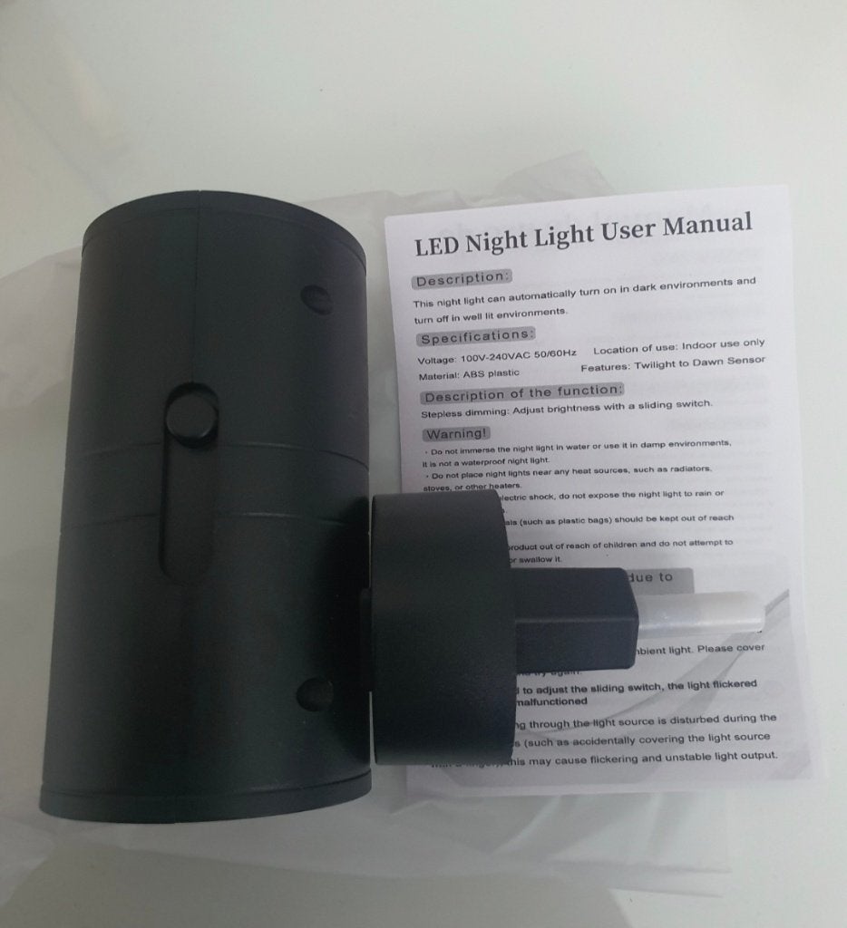 LED Nachtlampje met Sensor – Automatisch Dimbaar, Led-lamp, Met schakelaar, Nieuw, Overige fittingen