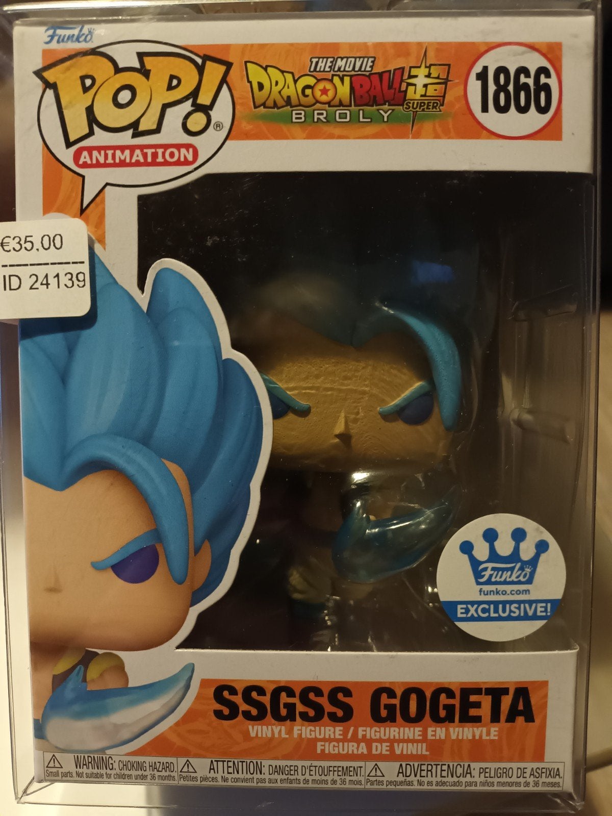 Funko Pop! Dragon Ball Super Broly SSGSS Gogeta Exclusive, Ophalen of Verzenden, Nieuw