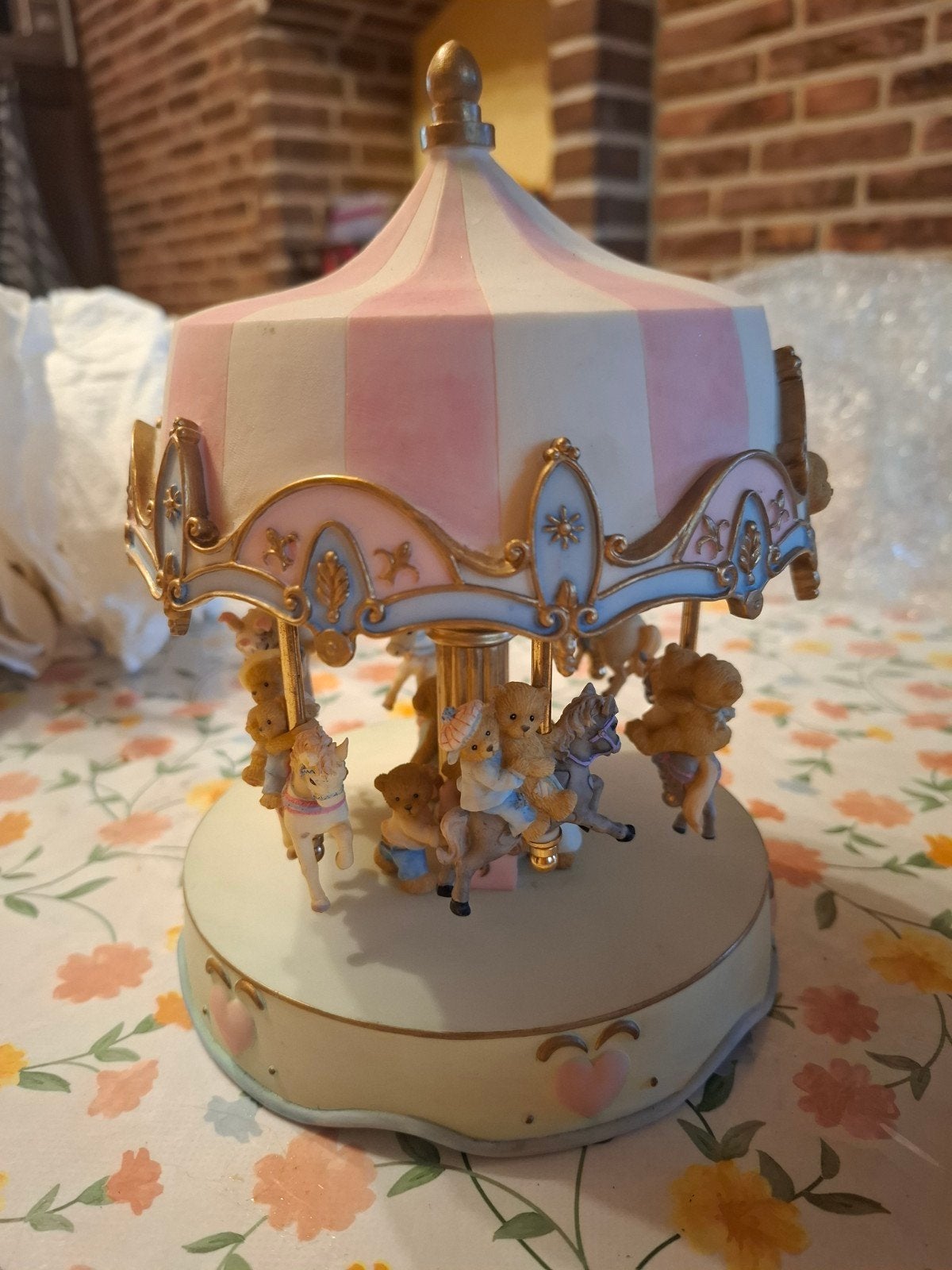 Cherished teddies caroussel, Ophalen, Zo goed als nieuw, Beeldje, Cherished Teddies