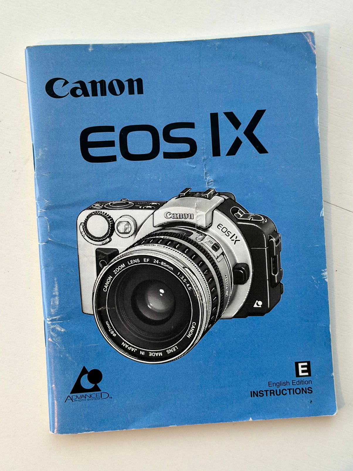 Handleiding Canon EOS IX (Engelstalig), Audio, Tv en Foto, Ophalen of Verzenden, Gebruikt, Spiegelreflex, Canon