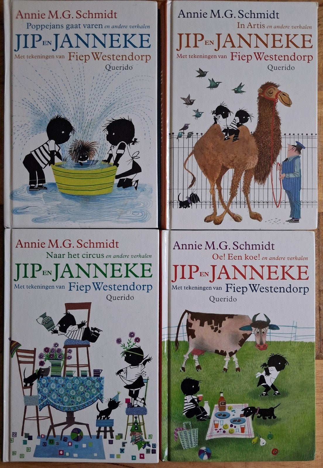 Jip en Janneke serie 4 boeken  - Annie M.G Schmidt, Boeken, Ophalen of Verzenden, Annie M.G. Schmidt & Fiep Westendorp, Fictie algemeen