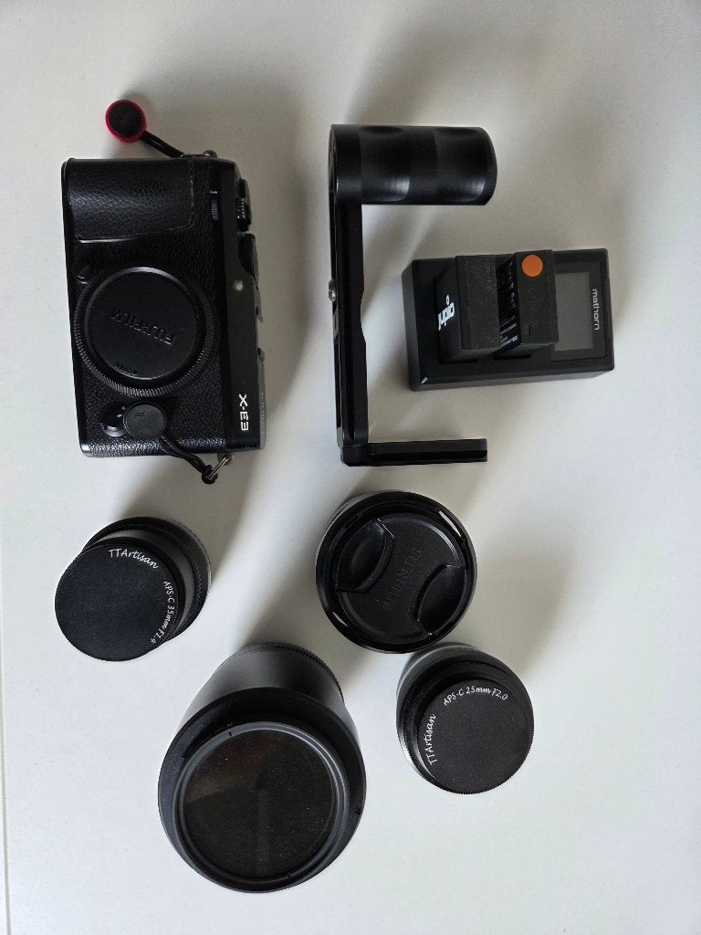 Fujifilm XE3 met accessories en lenzen, Audio, Tv en Foto, Ophalen, Gebruikt, Bluetooth, Fujifilm