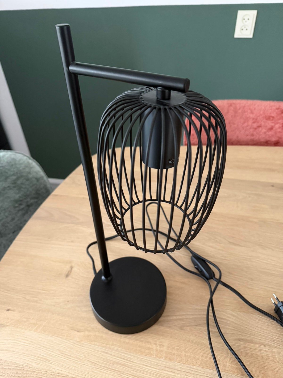Tafellamp, zwart, Zwart, Ophalen of Verzenden, Zo goed als nieuw