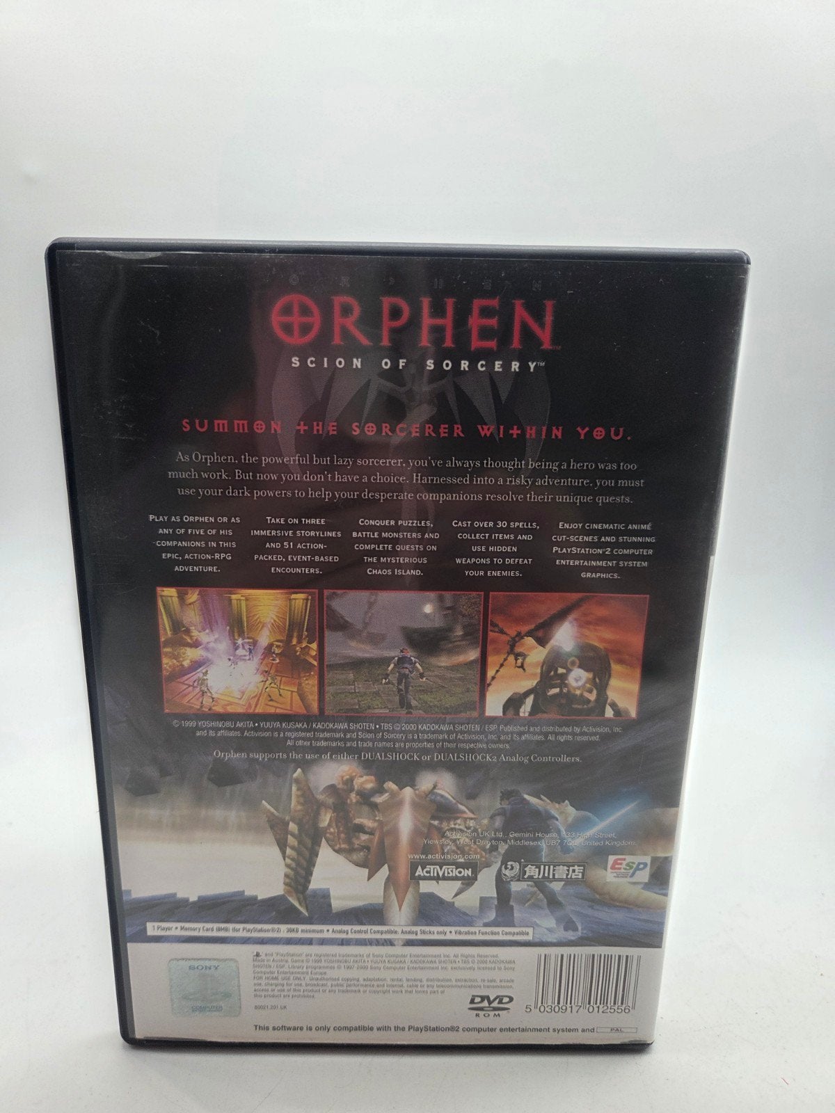 Orphen: Scion of Sorcery - PlayStation 2 (PS2), Activision, 1 speler, Role Playing Game (Rpg), Vanaf 12 jaar
