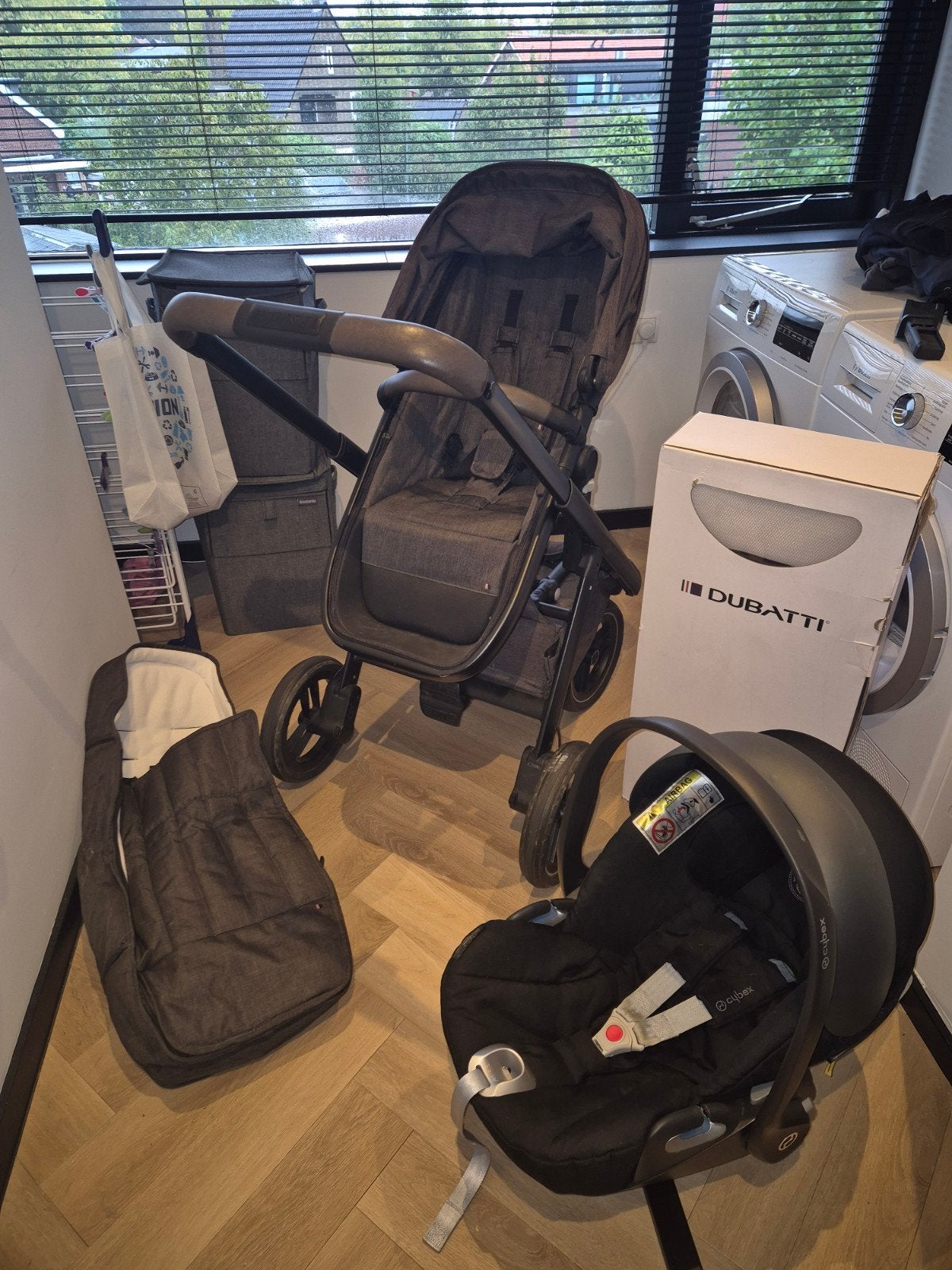Dubatti 3-in-1 kinderwagen met Cybex autostoel, Ophalen