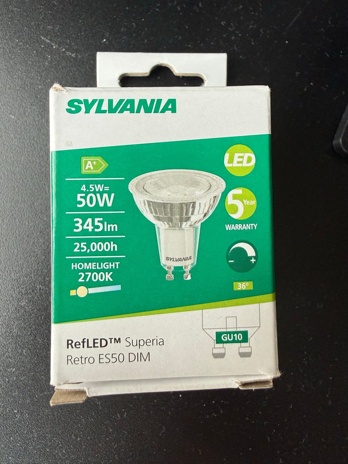14 nieuwe Sylvania RefLED Superia Retro ES50 DIM LED Lamp, Ophalen, Sylvania, GU10, Nieuw