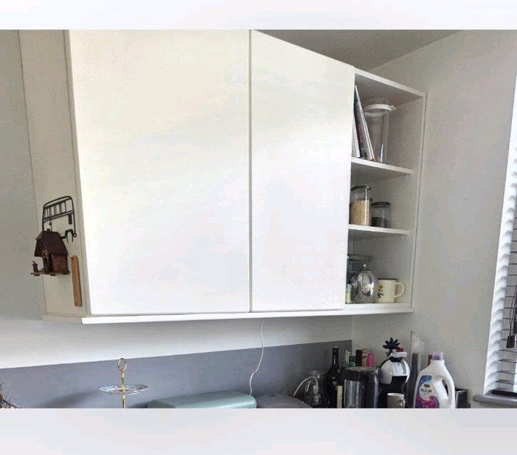 Gratis witte bovenkasten, Huis en Inrichting, Keuken | Keukenelementen, Ophalen, Gebruikt, 50 tot 100 cm, Minder dan 100 cm