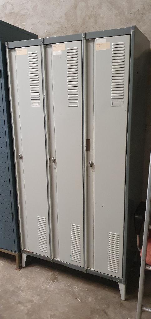 Lockerkast 3 deurs vintage, Huis en Inrichting, Kasten | Lockerkasten, Ophalen, Gebruikt, Vintage