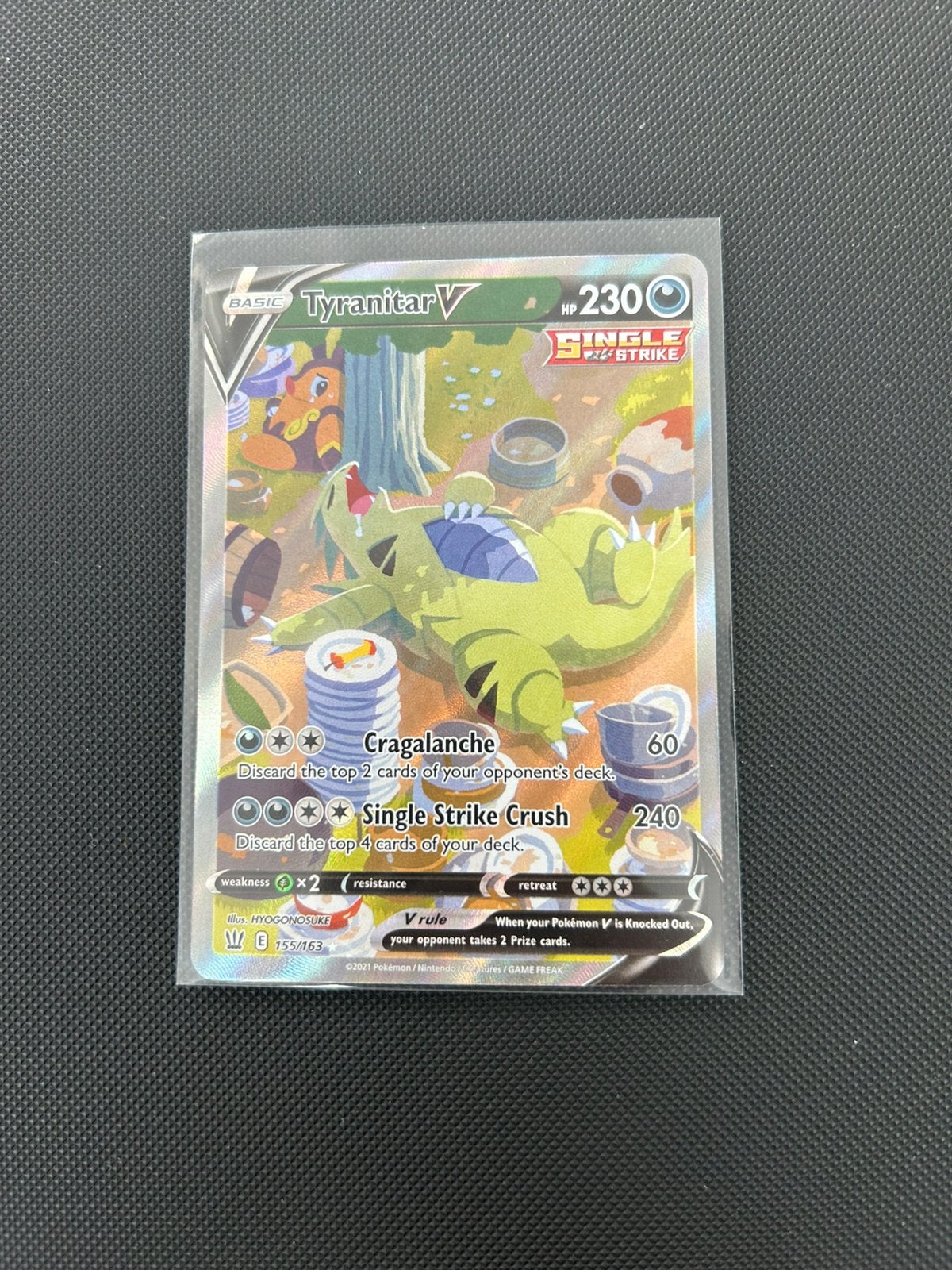 Tyranitar v 155/163, Ophalen of Verzenden, Nieuw, Losse kaart, Foil