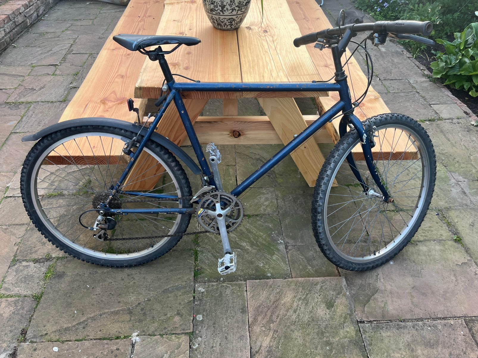 Vintage mountainbike van het merk Trek met biopace., Ophalen, Gebruikt, Trek