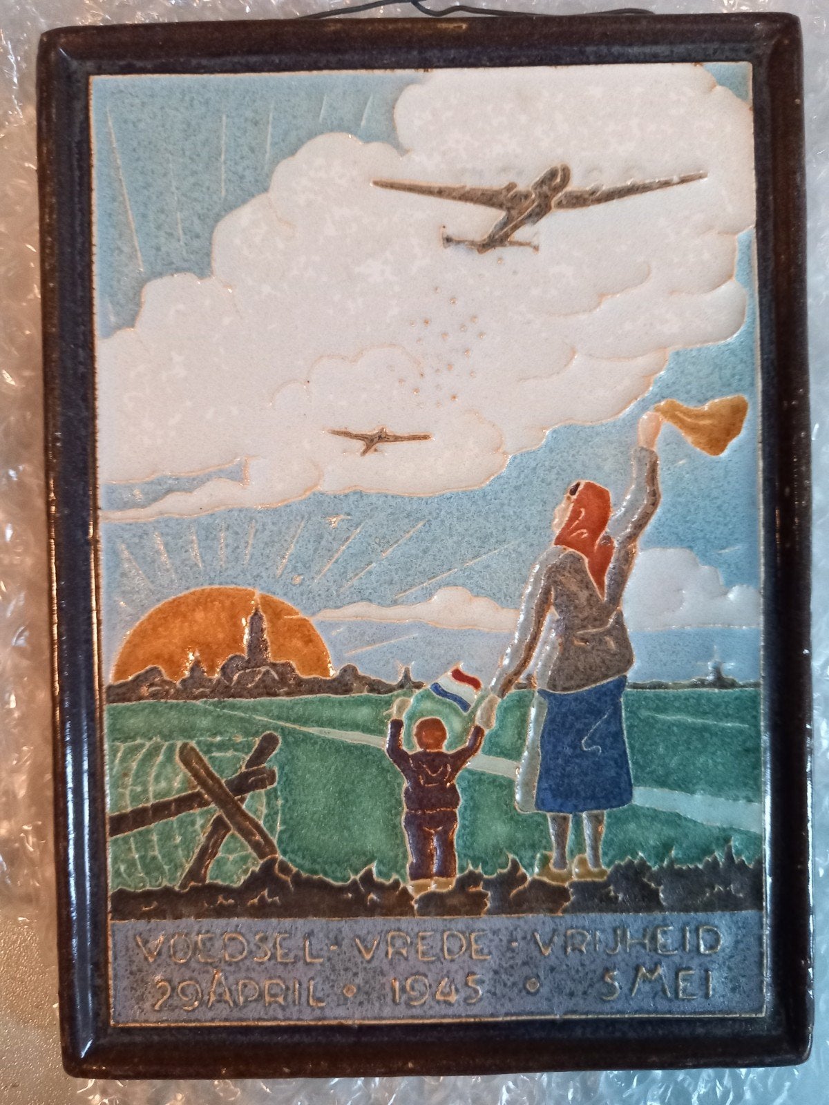 cloisonné-tegel van de Bevrijding # Porceleyne Fles, Verzenden