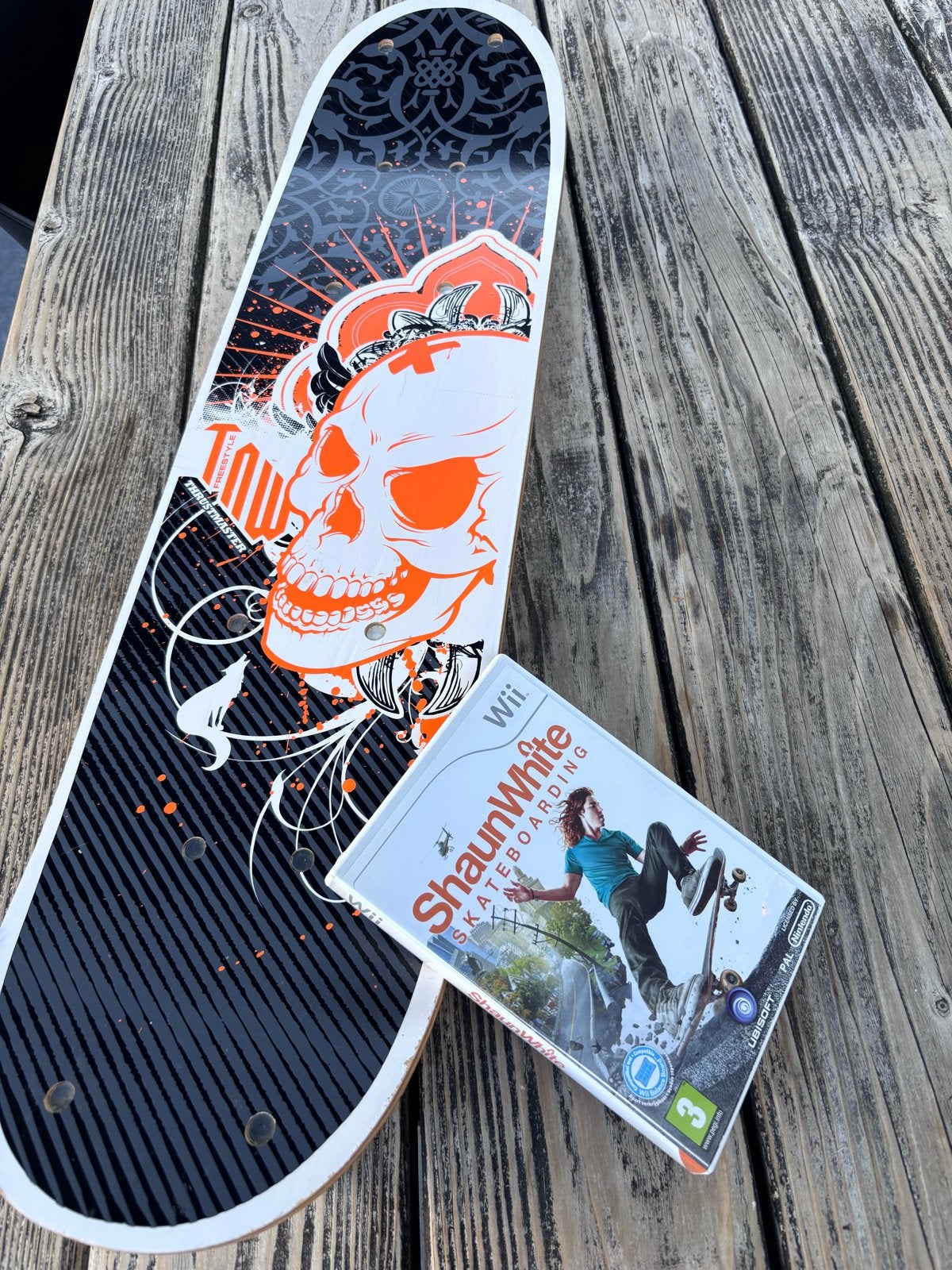Skateboard met Shaun White Skateboarding Wii-game, Ophalen, Gebruikt, Skateboard