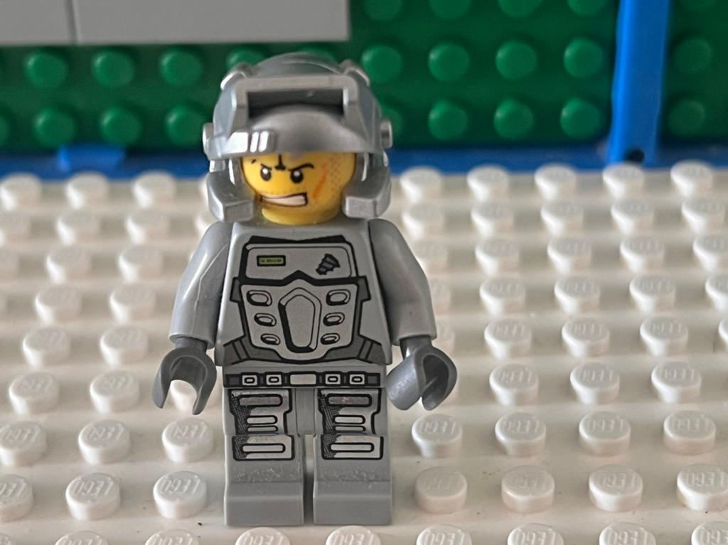 Lego power miner rex Gray minifiguur, Ophalen of Verzenden, Zo goed als nieuw