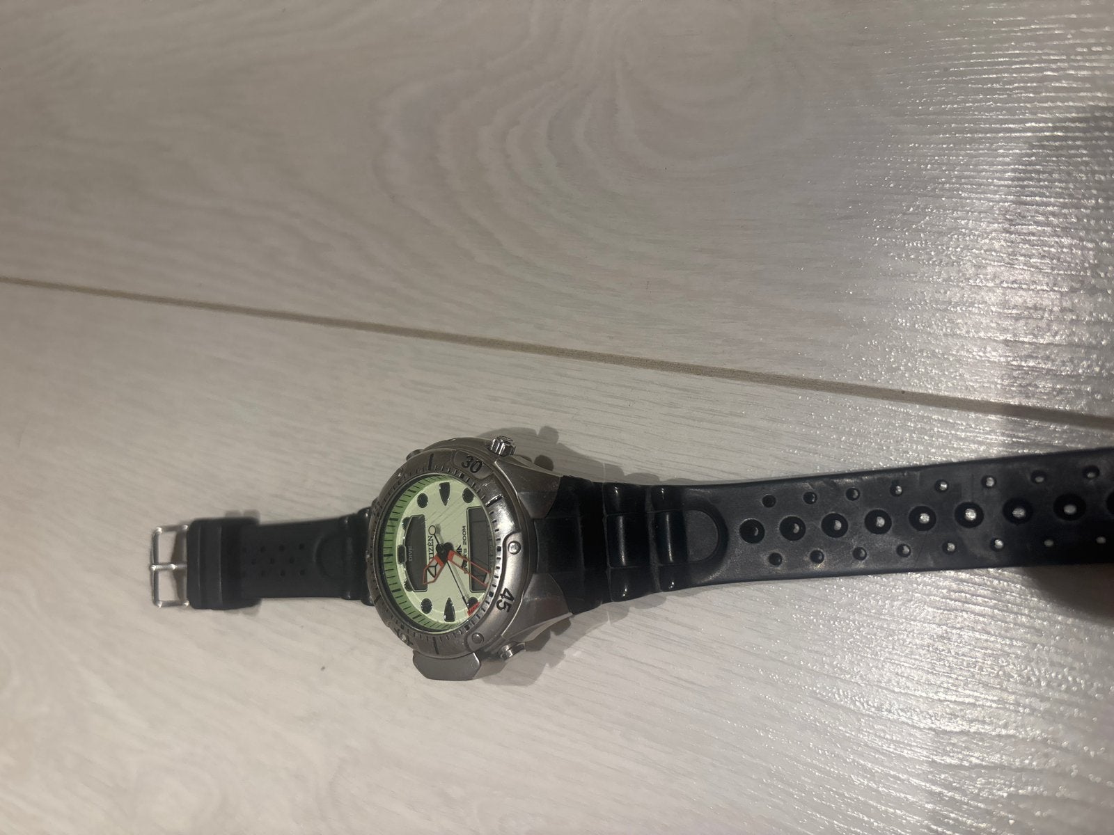 Citizen Promaster Aqualand Duplex duikhorloge, Gebruikt, Staal, Kunststof, Ophalen of Verzenden