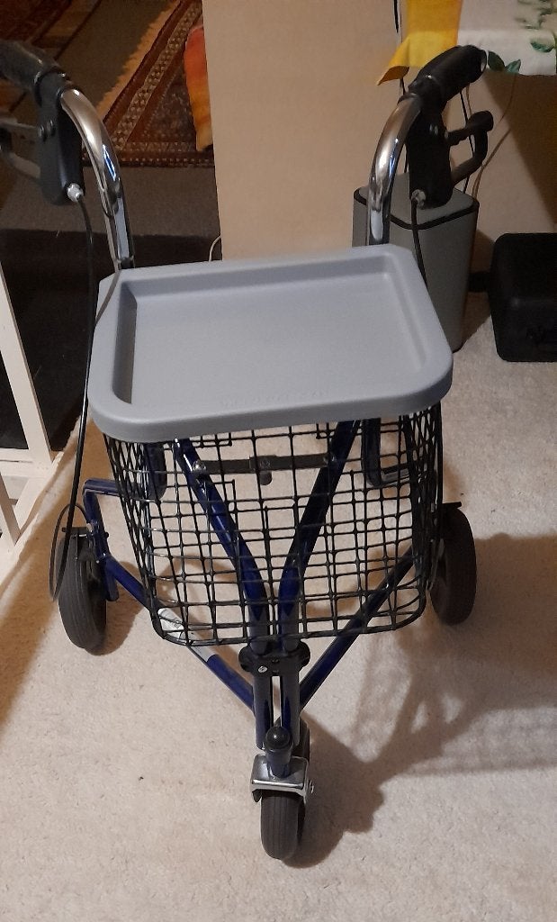 rollator, driewiel, Ophalen, Opvouwbaar, Gebruikt