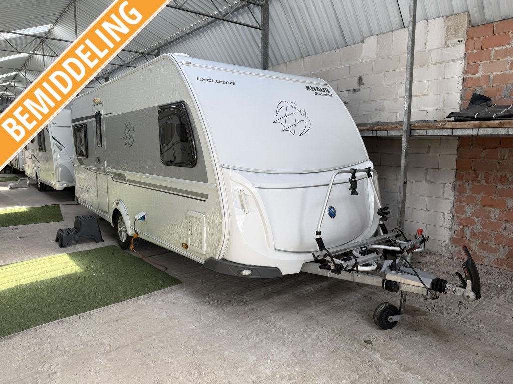 Knaus Sudwind Exclusive 500 FU | Levelsysteem, Airco, Mover, Caravans en Kamperen, Ringverwarming, Rondzit, Bedrijf, Overige typen