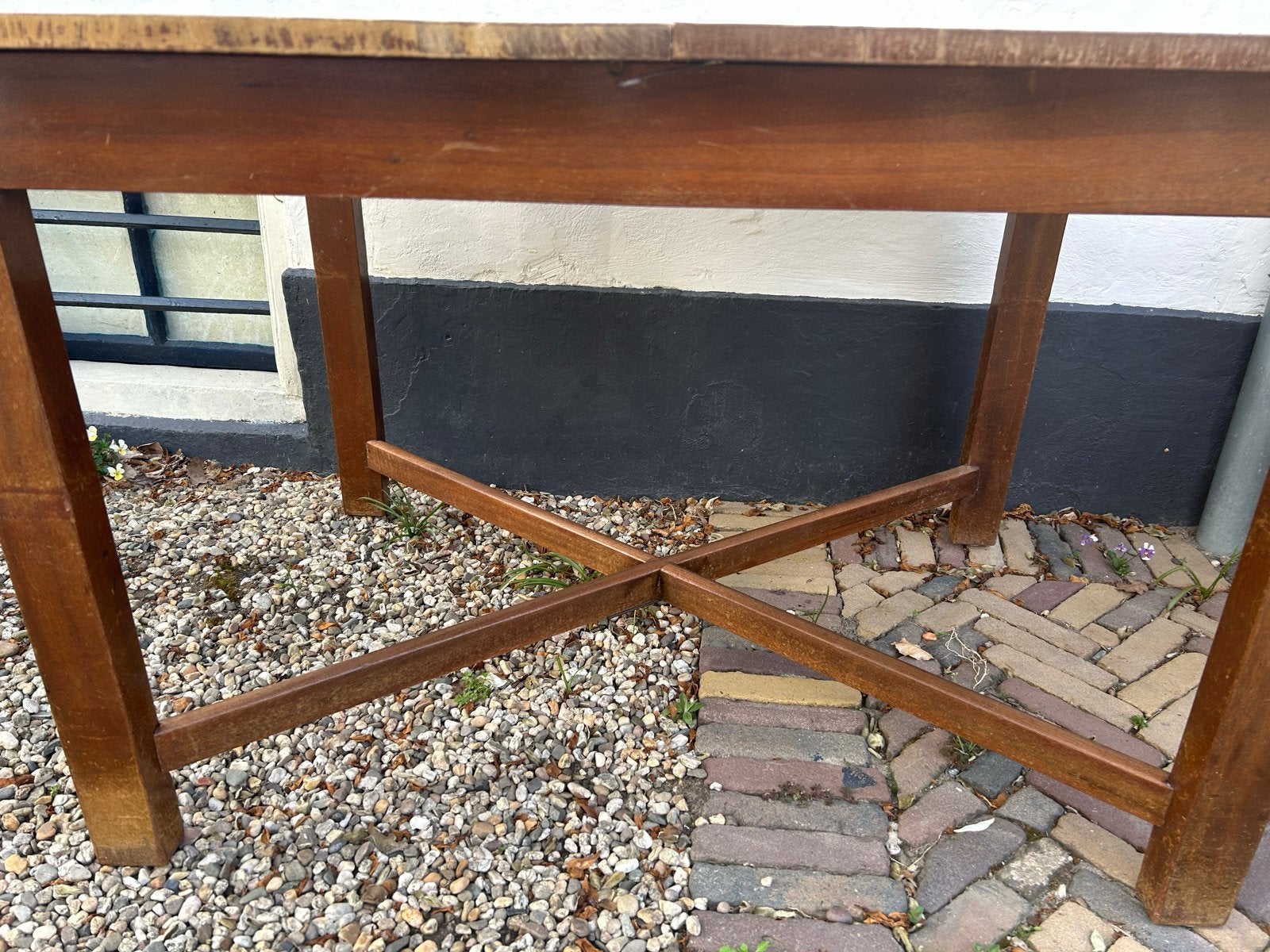 Antieke uitschuifbare tafel van Pander & Zonen, Ophalen