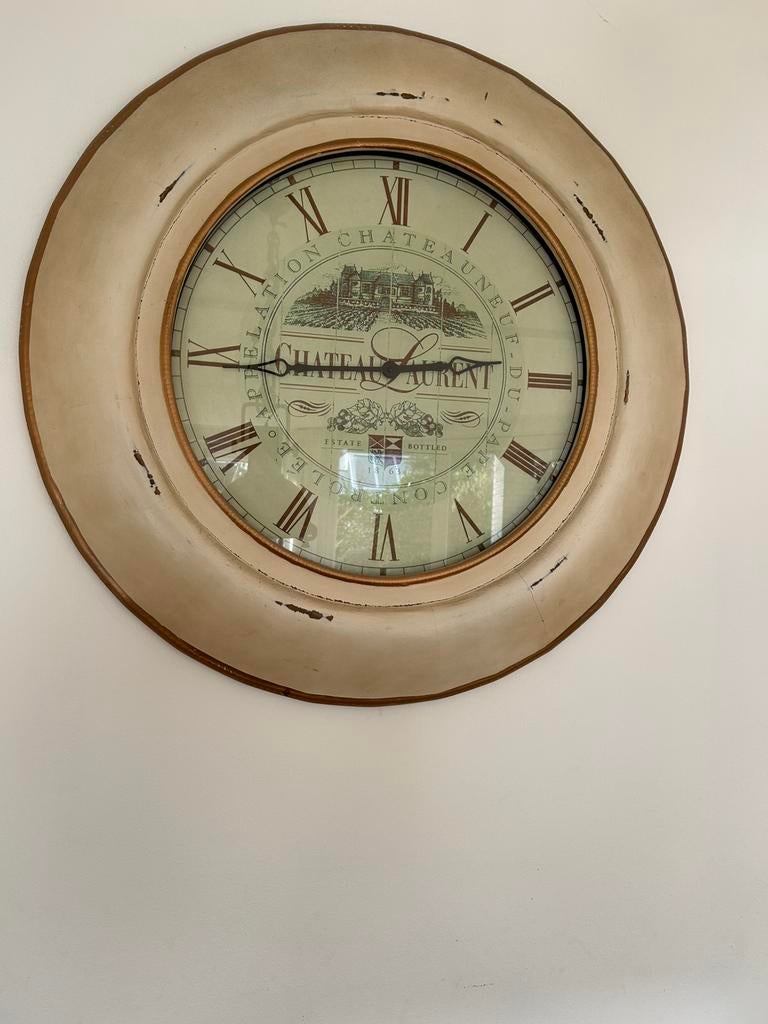 Grote wandklok, Huis en Inrichting, Woonaccessoires | Klokken, Ophalen, Zo goed als nieuw, Wandklok