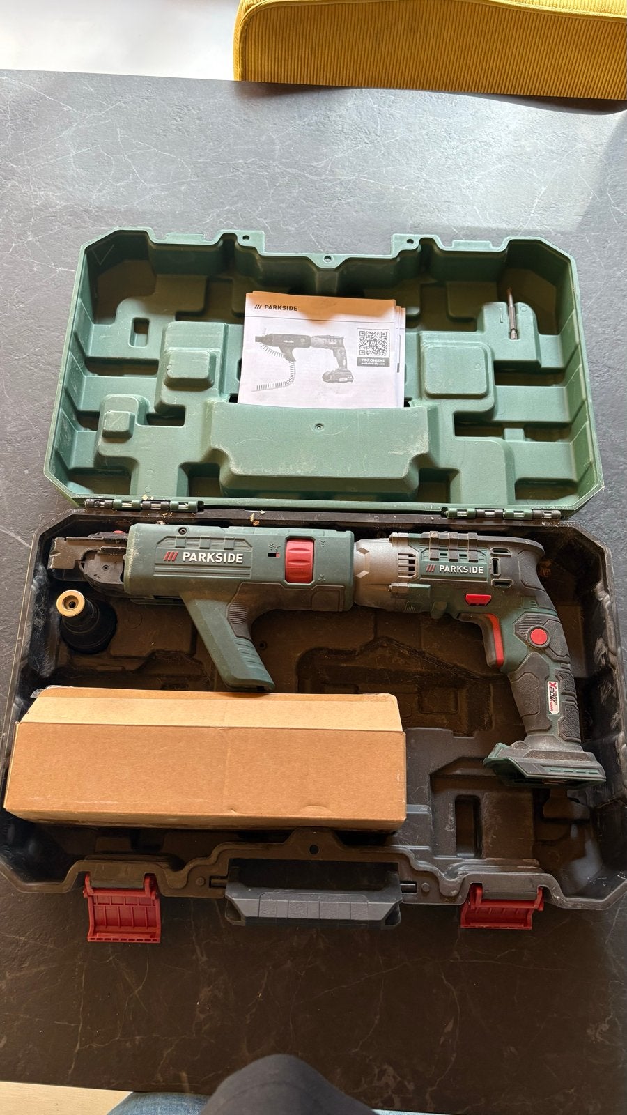 Parkside gipsplaat Schroefmachine, Variabele snelheid, Ophalen of Verzenden, Minder dan 400 watt, Zo goed als nieuw