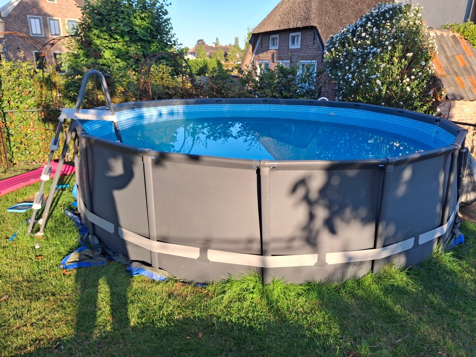 INTEX Ultra XTR Frame Pool 488 met warmtepomp, zeer compleet, Rond, 300 cm of meer, Ophalen, 120 cm of meer