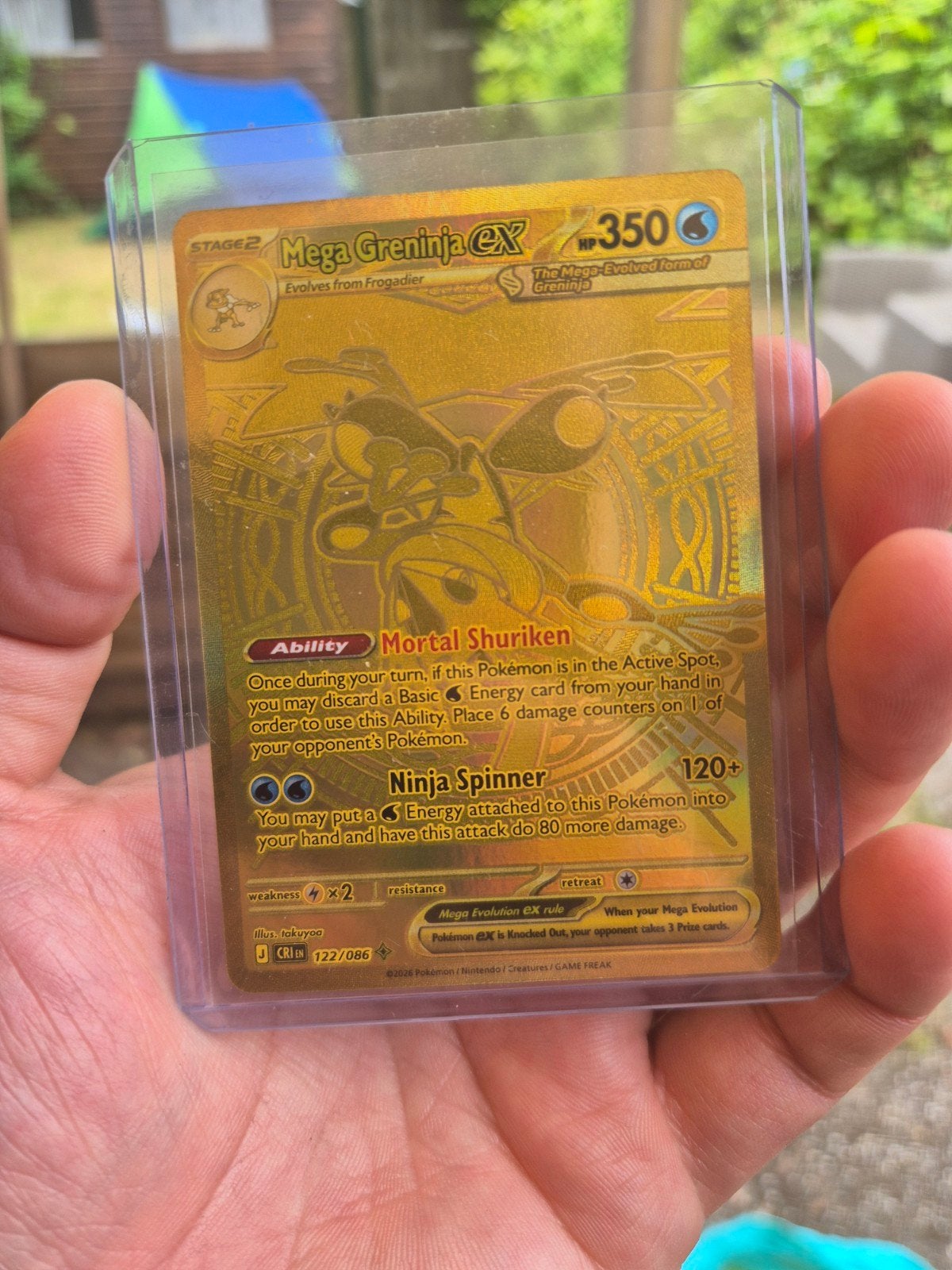 Greninja EX van Chaos Rising pokemon, Ophalen, Nieuw, Losse kaart, Foil