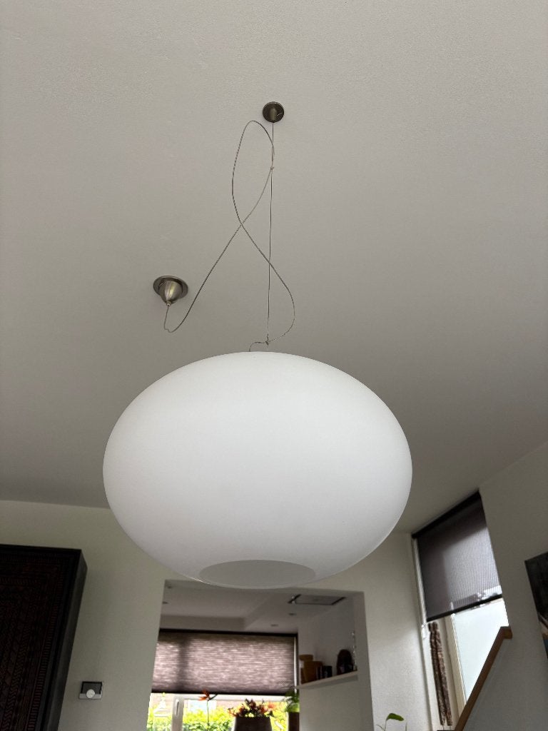 Hanglamp te koop, Huis en Inrichting, Lampen | Hanglampen, Ophalen, Zo goed als nieuw, Glas, Italiaans design