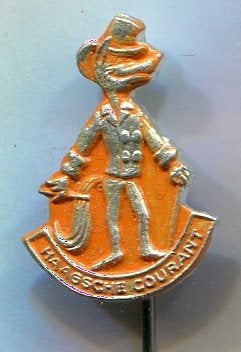 Joris Goedbloed oranje op zilverkl. strip speldje ( S_008), Verzenden, Nieuw, Figuurtje, Speldje of Pin