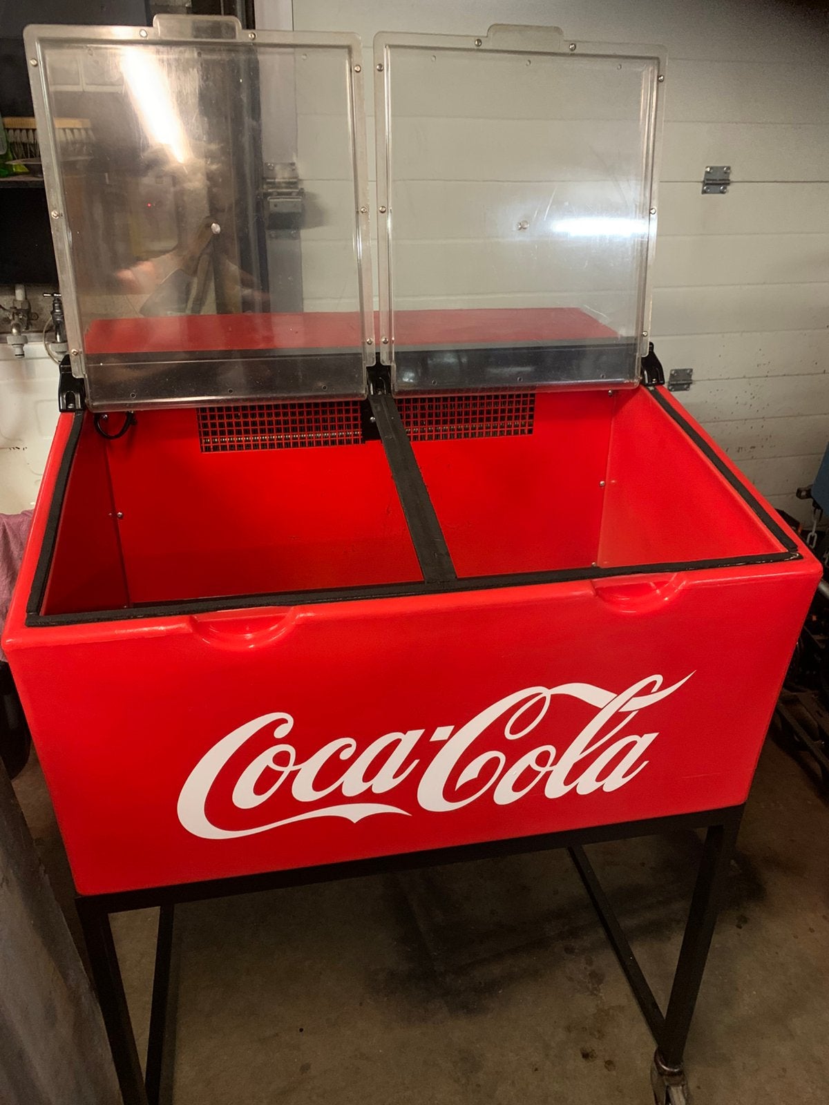 Coca cola koeler, Ophalen, Gebruikt