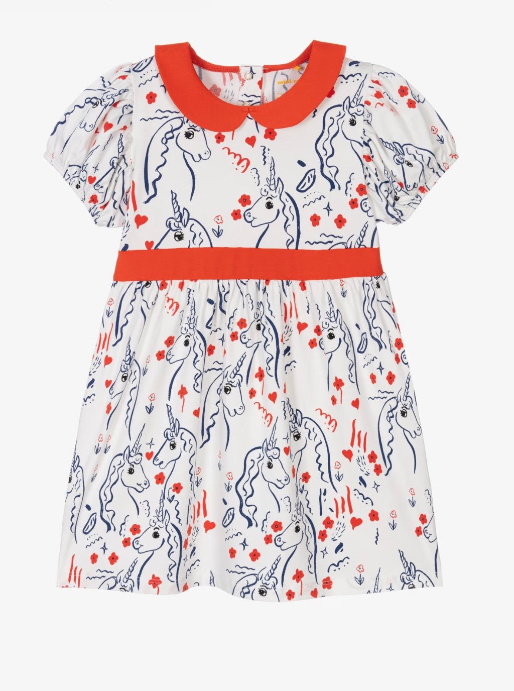 Mini Rodini Eenhoorn Jurk Maat 128/134, Ophalen of Verzenden, Nieuw, Meisje