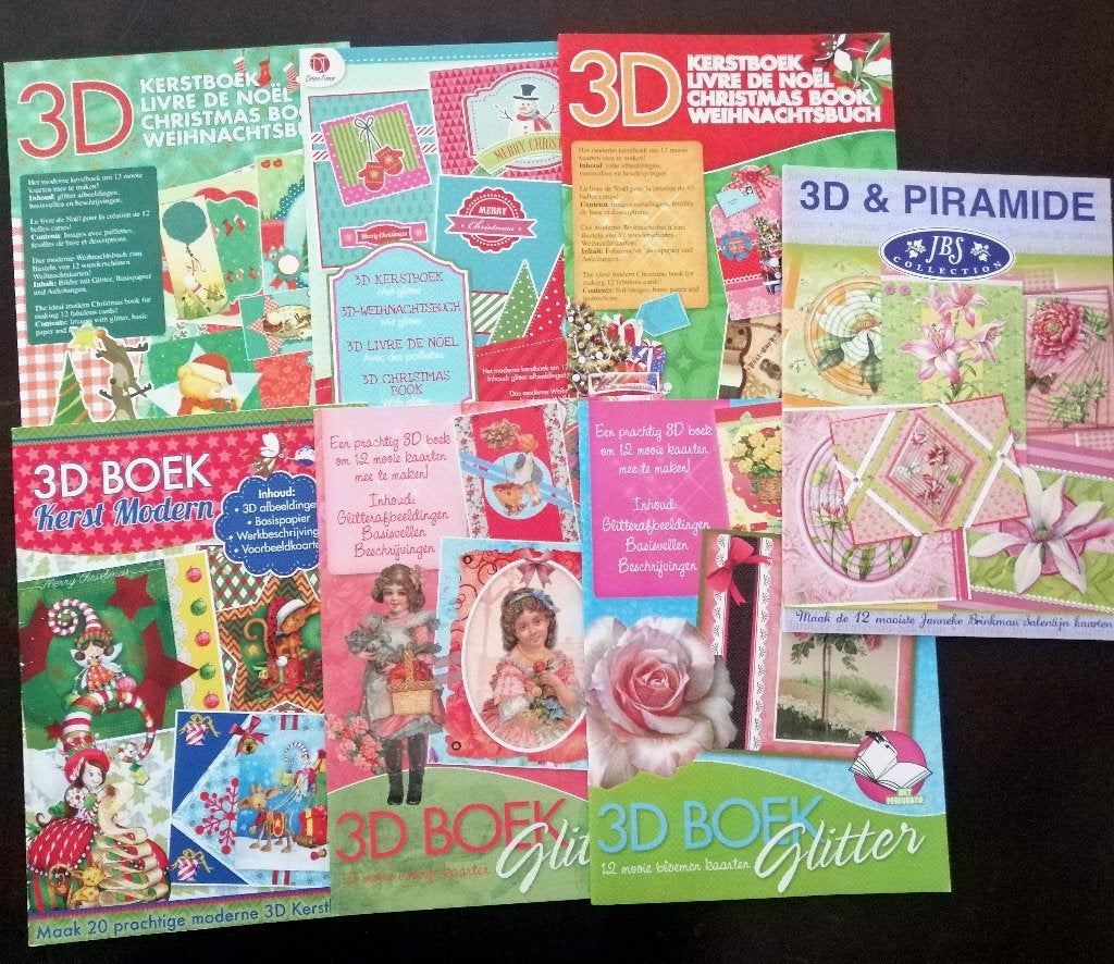 3D Boeken voor kaarten maken, 7 stuks - Pakket Nr. 2, Ophalen of Verzenden, Nieuw, Overige thema's, Overige typen