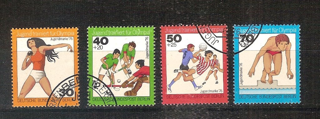 Sport Berlin 517-520 e.a. sport Berlin, Ophalen of Verzenden, Gestempeld, Sport
