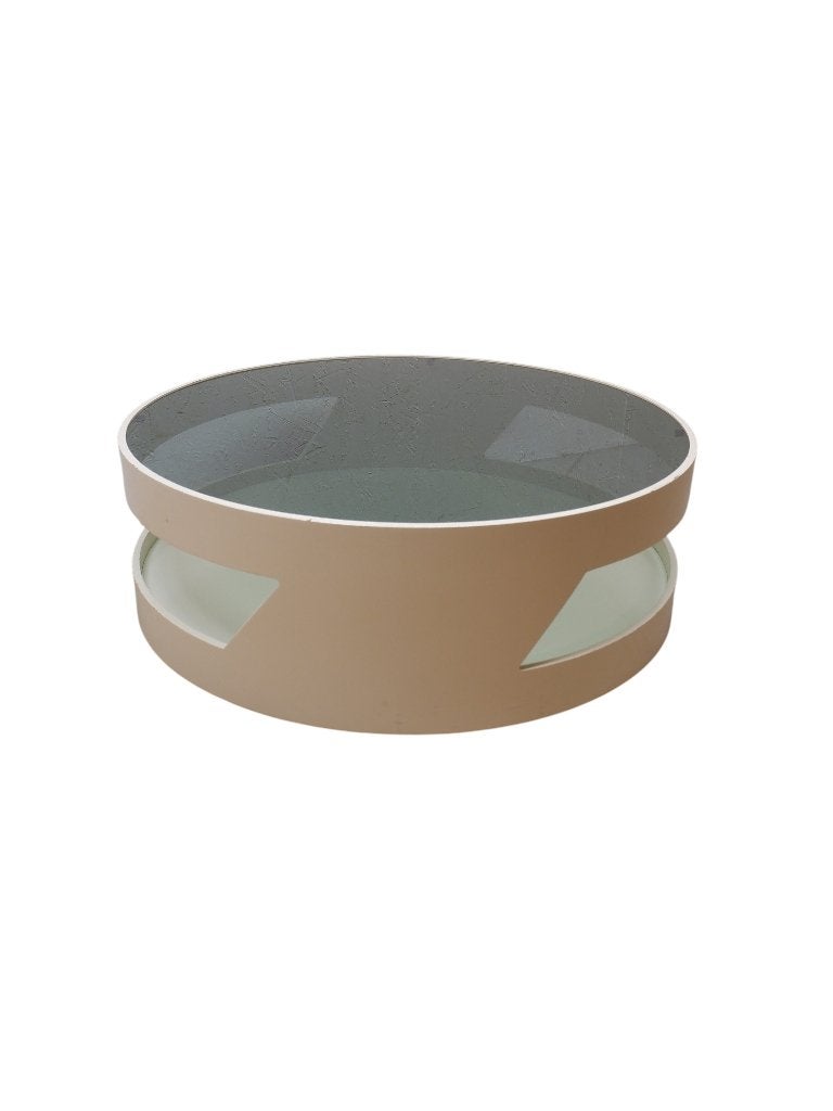 Space Age salontafel, jaren 70, Ophalen, Gebruikt, 50 tot 100 cm, Rond