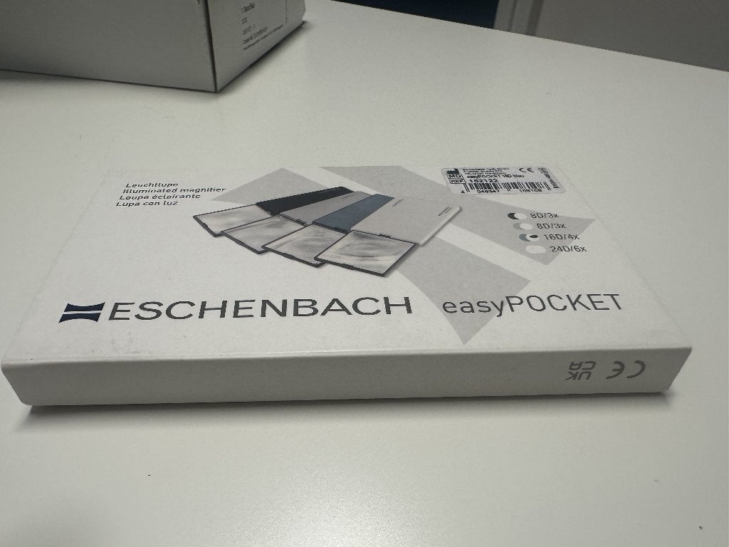 ESCHENBACH easyPOCKET Verlichte Zakloep (4x Vergroting), Ophalen of Verzenden, Nieuw, Vergrootglas of Loep