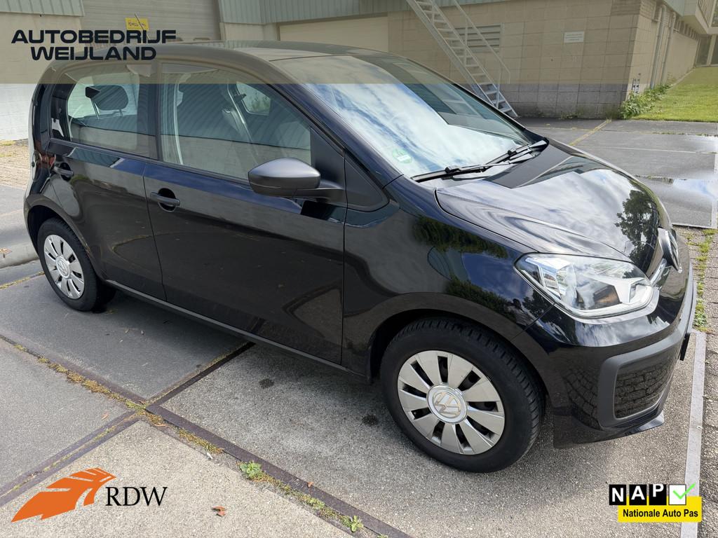 Volkswagen up! 1.0 BMT Airco All Season NAP I Airco I NL-aut, Auto's, Volkswagen, Voorwielaandrijving, Stof, Gebruikt, Zwart