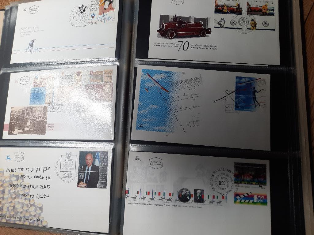 Israel. FDC's jaren 90 in Davo Map, Postzegels en Munten, Postzegels | Eerstedagenveloppen, Ophalen of Verzenden, Rest van de wereld